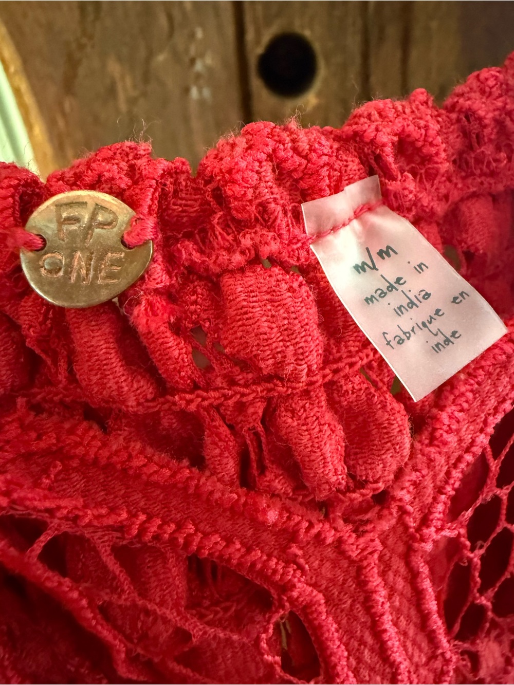 Free People Adella Red Lace Slip Dress Intimately FP Boho Mini Dress - Picture 5 of 6